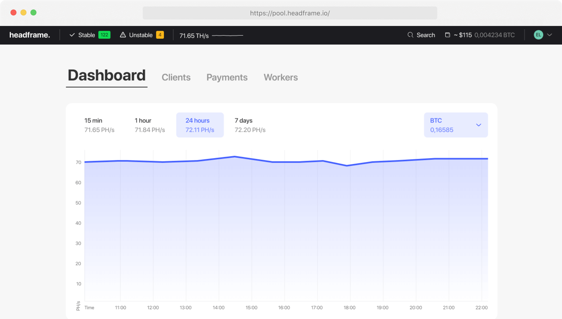 Headframe Mining Pool And Hashrate Management Platform